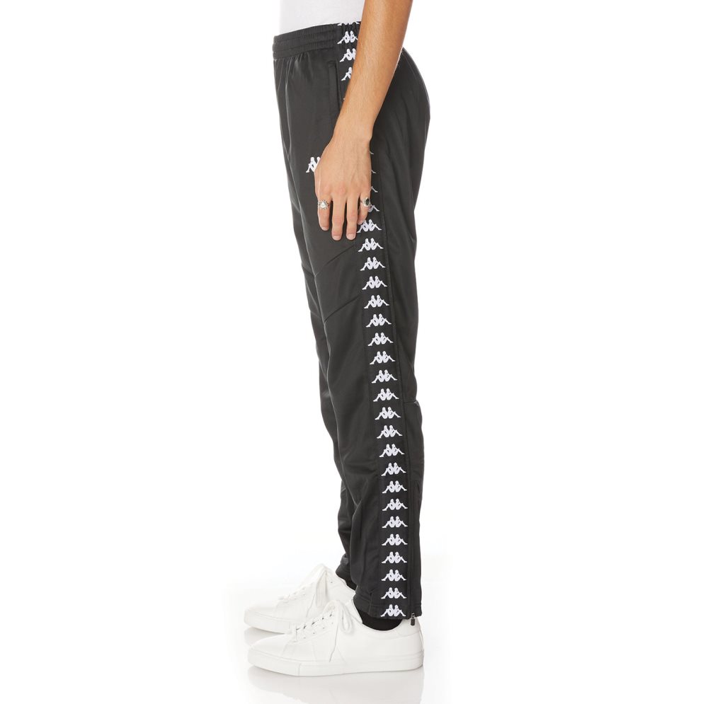 Kappa 222 Banda Aderno Track Pants Black | BL6378105