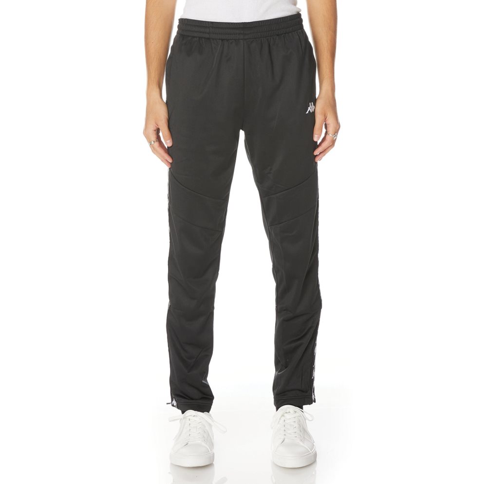 Kappa 222 Banda Aderno Track Pants Black | BL6378105