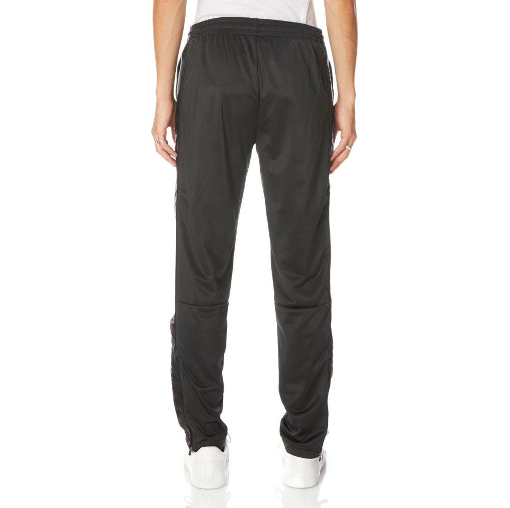 Kappa 222 Banda Aderno Track Pants Black | US8759160