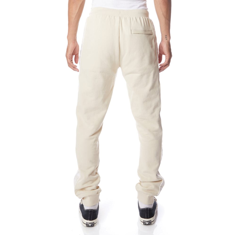 Kappa 222 Banda Alanz 2 Sweatpants Beige White | YS9402517