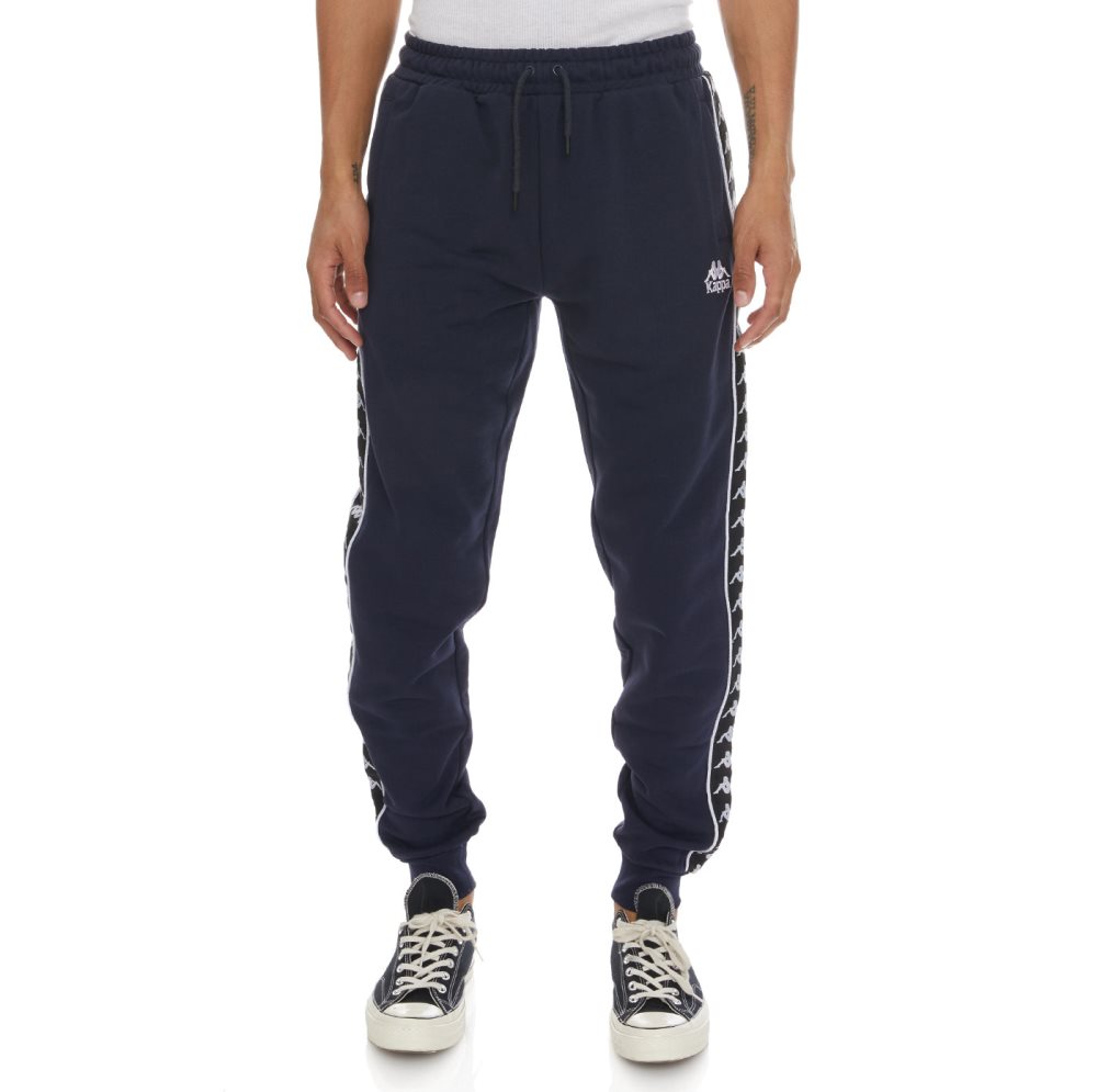 Kappa 222 Banda Alanz 2 Sweatpants Navy Black | PQ0943168