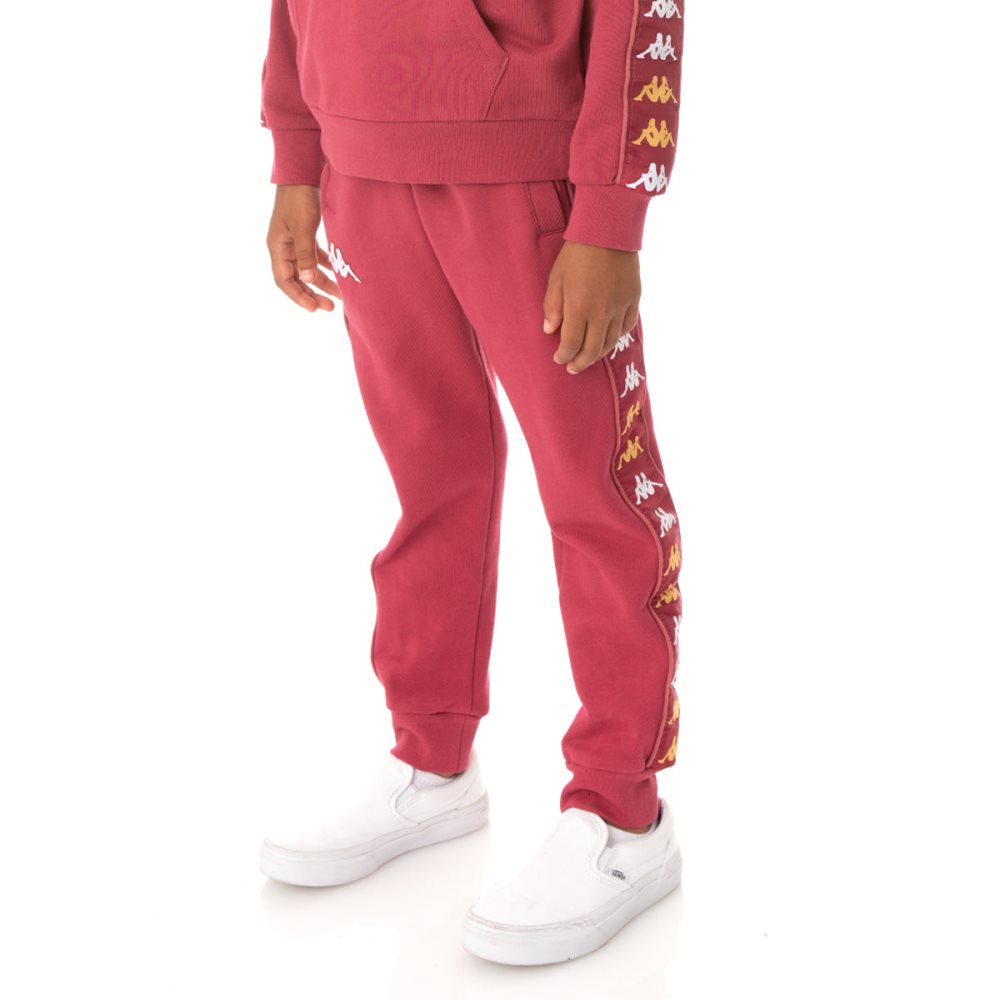 Kappa 222 Banda Alanzin Sweatpants Burgundy | UA9375104