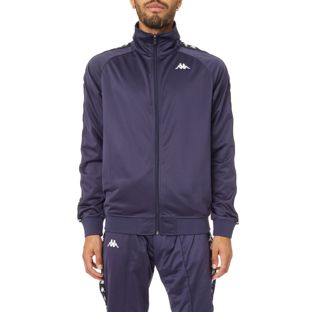 Kappa 222 Banda Anniston Track Jackets Blue Black | AB6275184