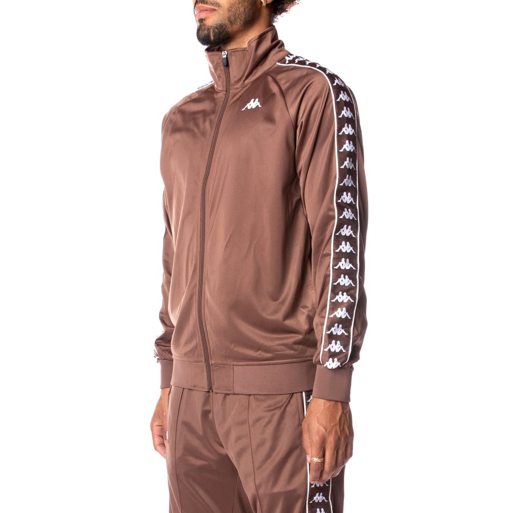 Kappa 222 Banda Anniston Track Jackets Brown White | OK7051849