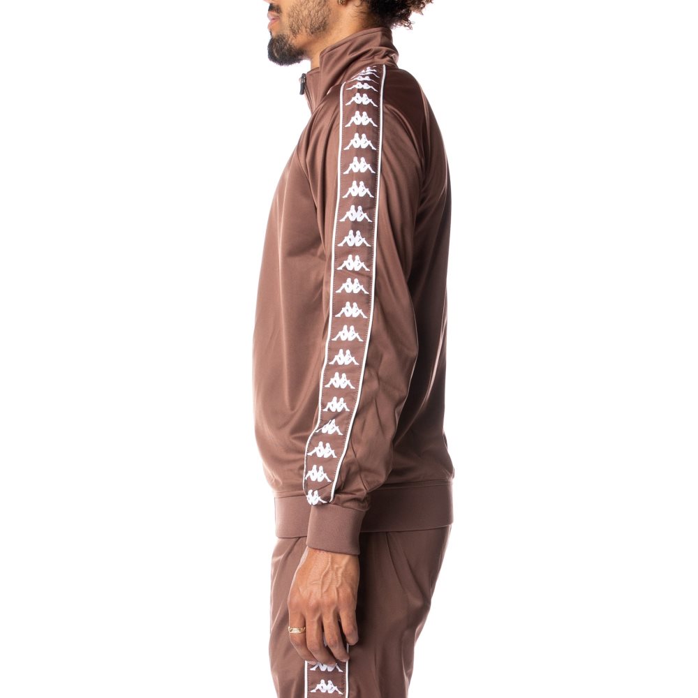 Kappa 222 Banda Anniston Track Jackets Brown White | OK7051849