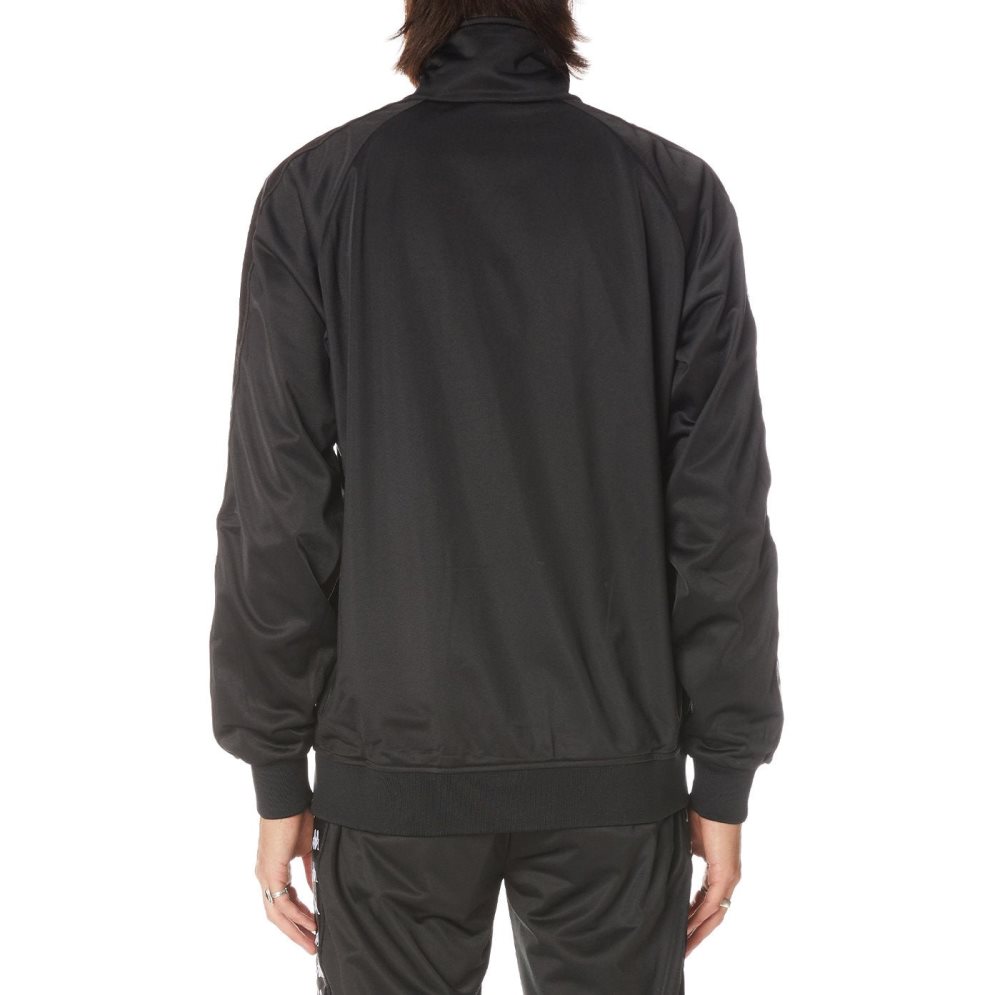 Kappa 222 Banda Anniston Track Jackets Black | OW2954367