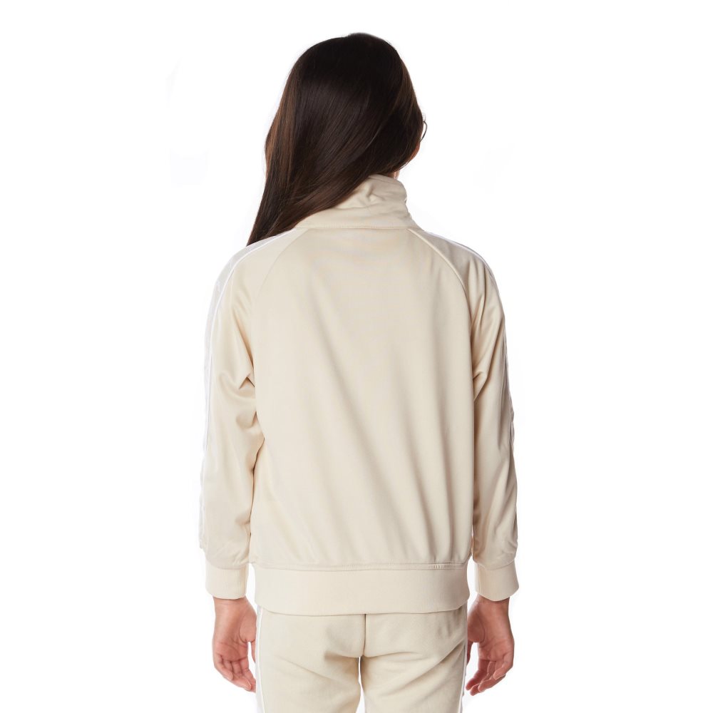 Kappa 222 Banda Anniston Track Jackets Beige White | TS1960372