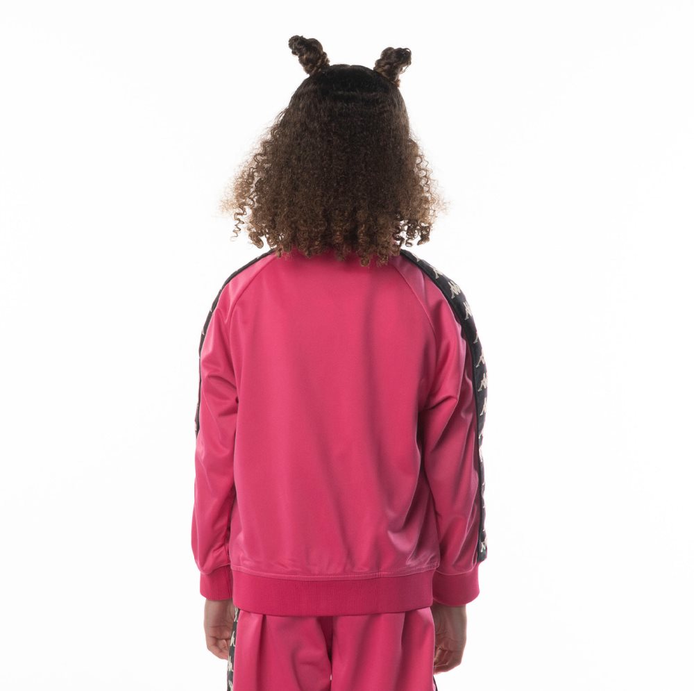 Kappa 222 Banda Anniston Track Jackets Pink Black | MN1968274