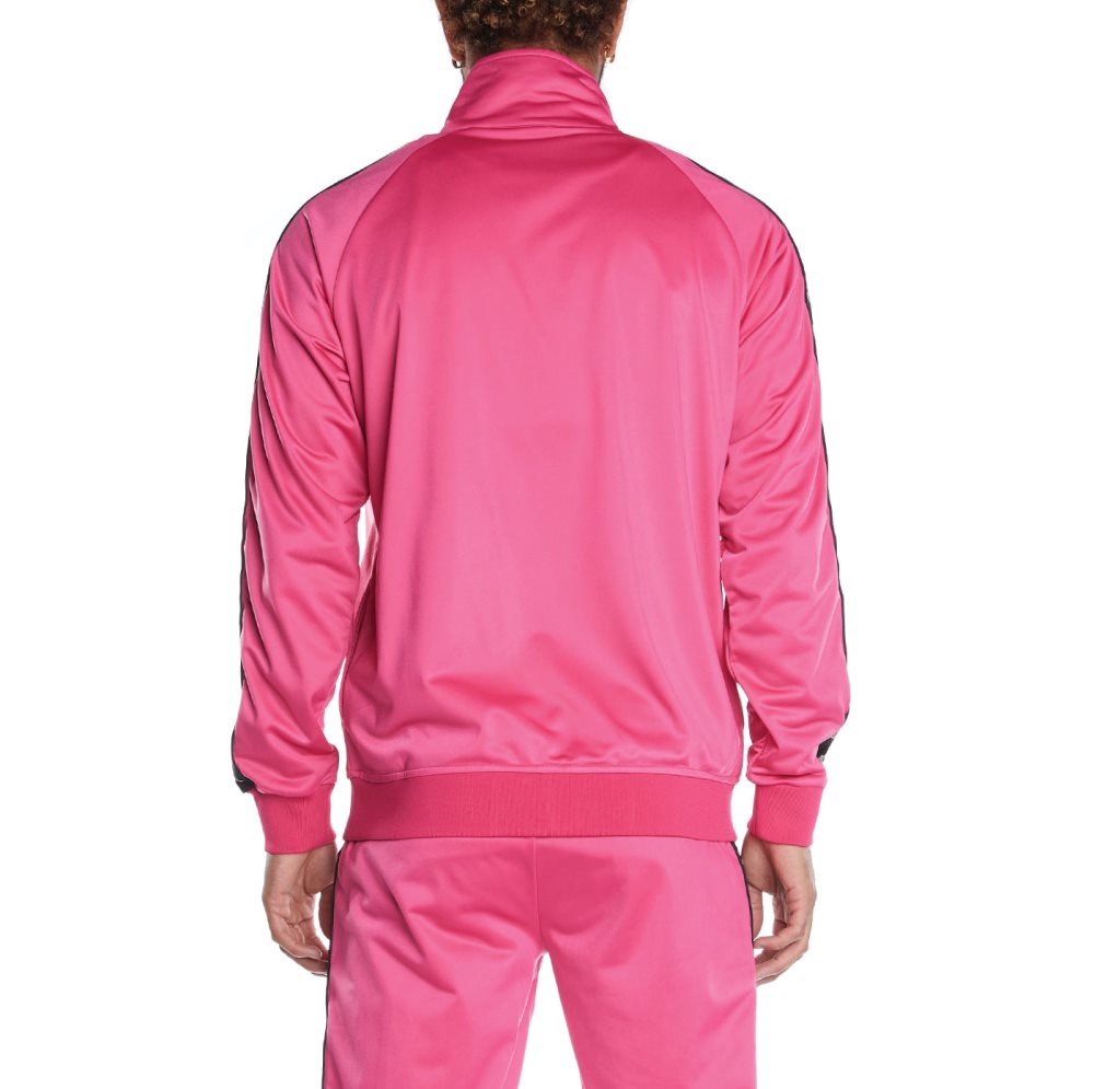 Kappa 222 Banda Anniston Track Jackets Pink Black | PE9483705