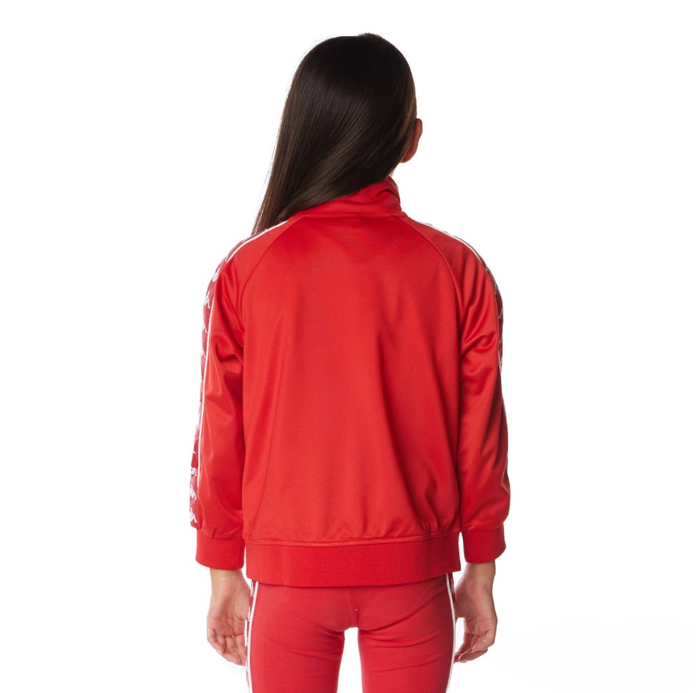 Kappa 222 Banda Anniston Track Jackets Red White | PO0796281