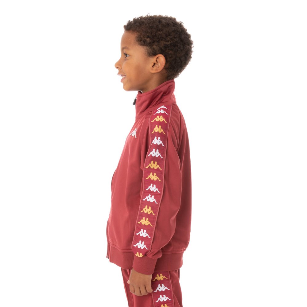 Kappa 222 Banda Annistonin Track Jackets Burgundy | JM4251730