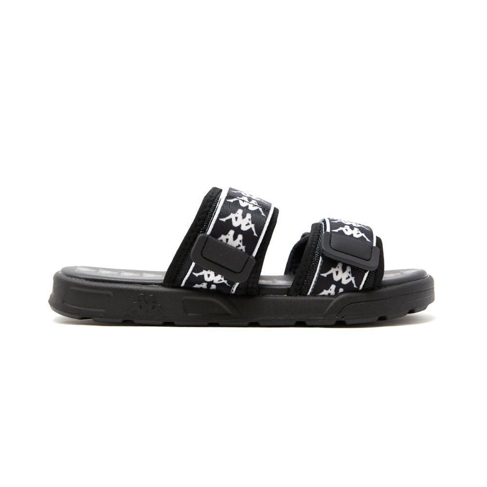 Kappa 222 Banda Aster 1 Sandals Black White | CF3271065