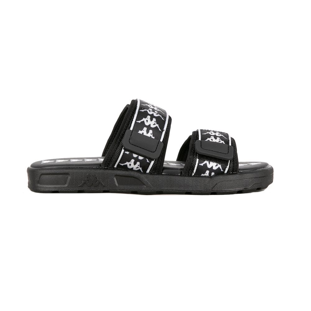 Kappa 222 Banda Aster 1 Sandals Black White | ST0398726