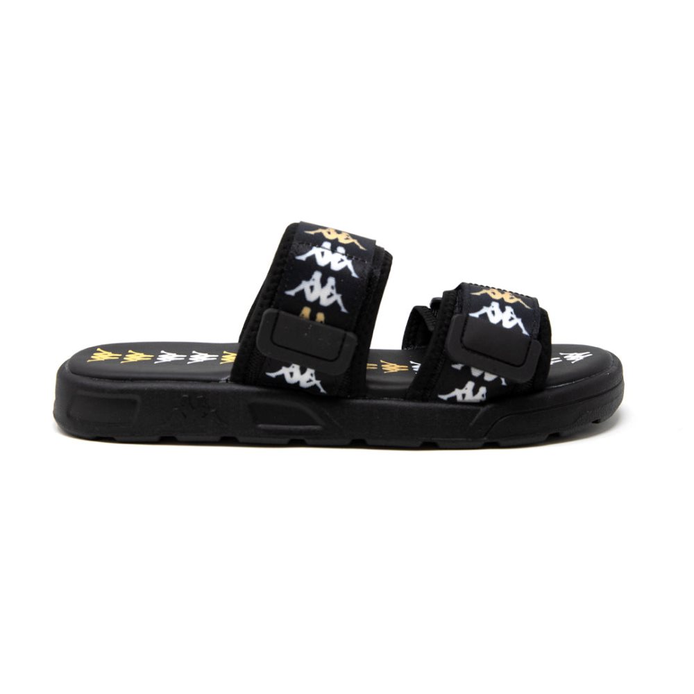 Kappa 222 Banda Aster 4 Slides Black White | VO0873496