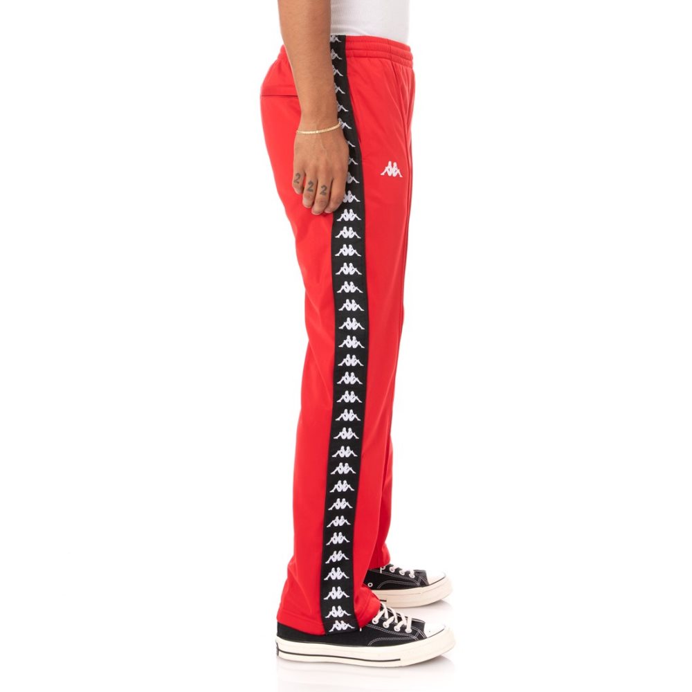 Kappa 222 Banda Astoriazz Track Pants Red Black | QH0754182