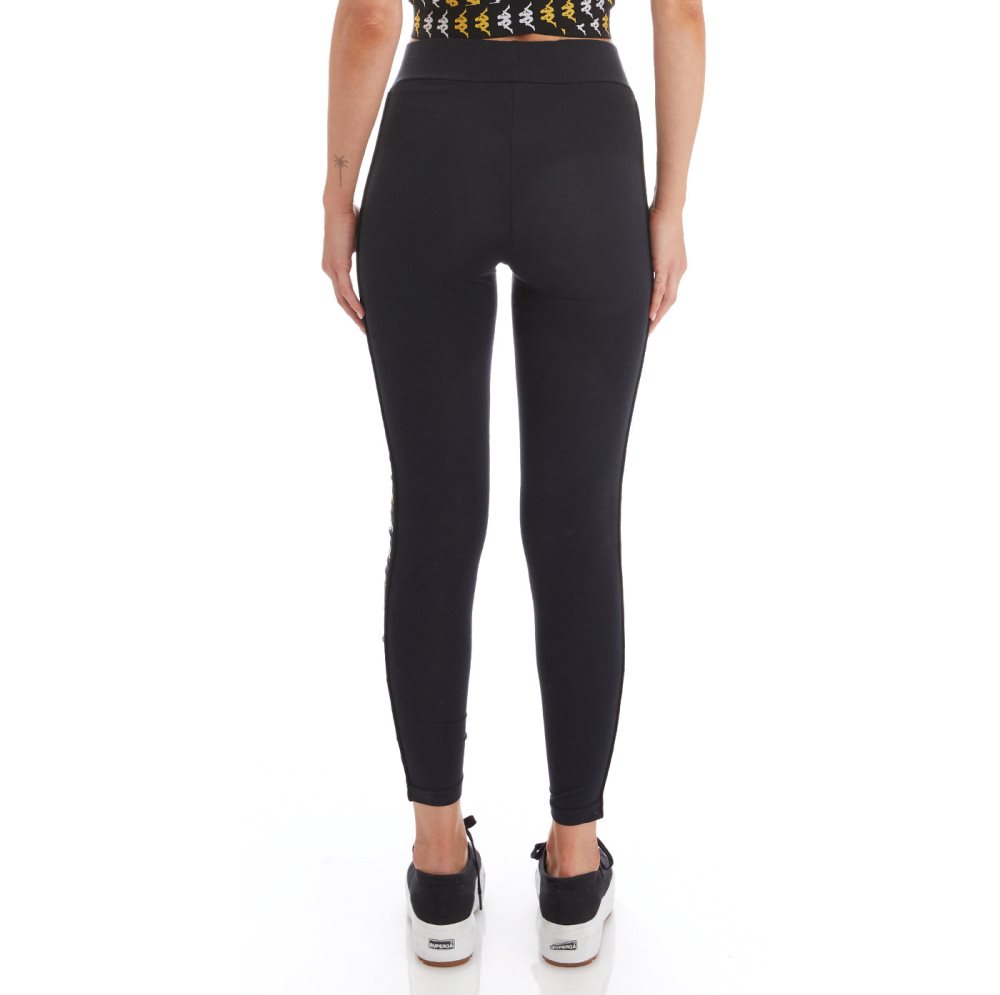 Kappa 222 Banda Baldhill Leggings Black | NF1635720