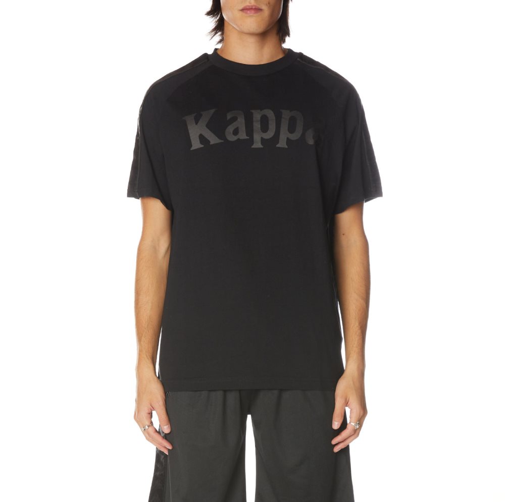 Kappa 222 Banda Balima T Shirts Black | HV4563790