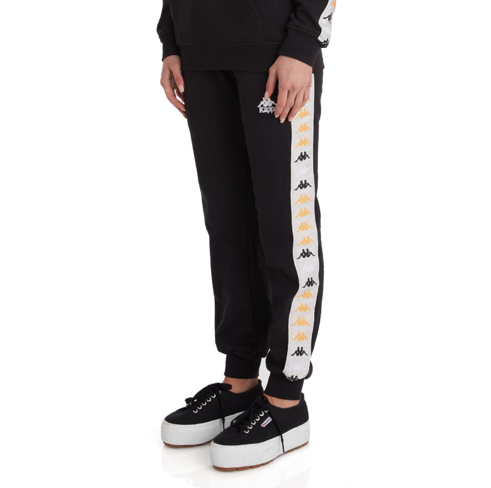 Kappa 222 Banda Barnu 3 Sweatpants Black | DR1893452