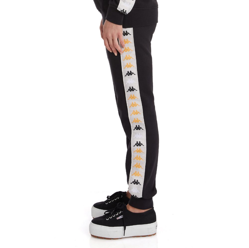 Kappa 222 Banda Barnu 3 Sweatpants Black | DR1893452