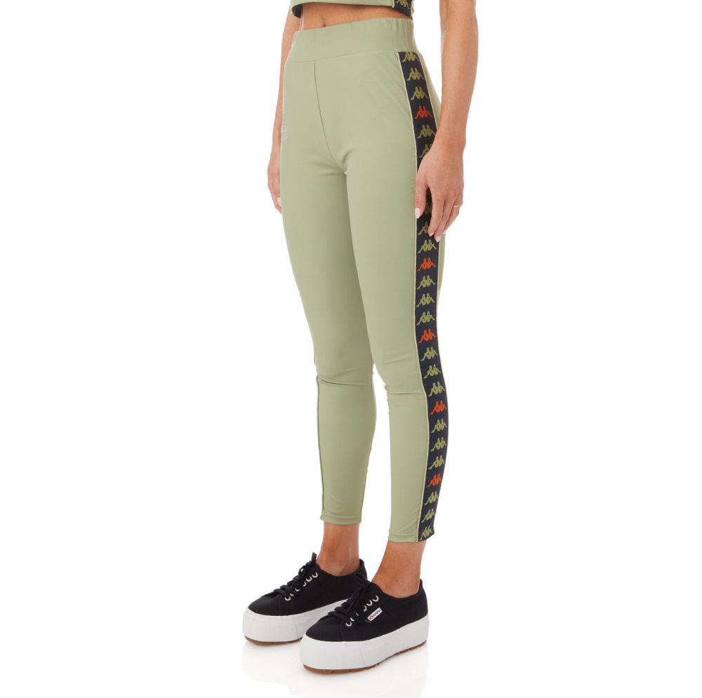 Kappa 222 Banda Bartes Leggings Green | AP5936210