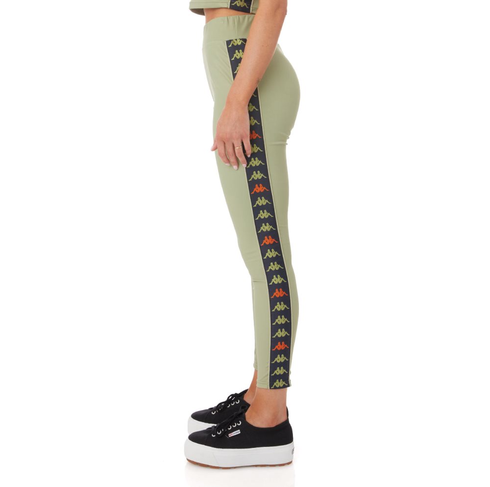 Kappa 222 Banda Bartes Leggings Green | AP5936210