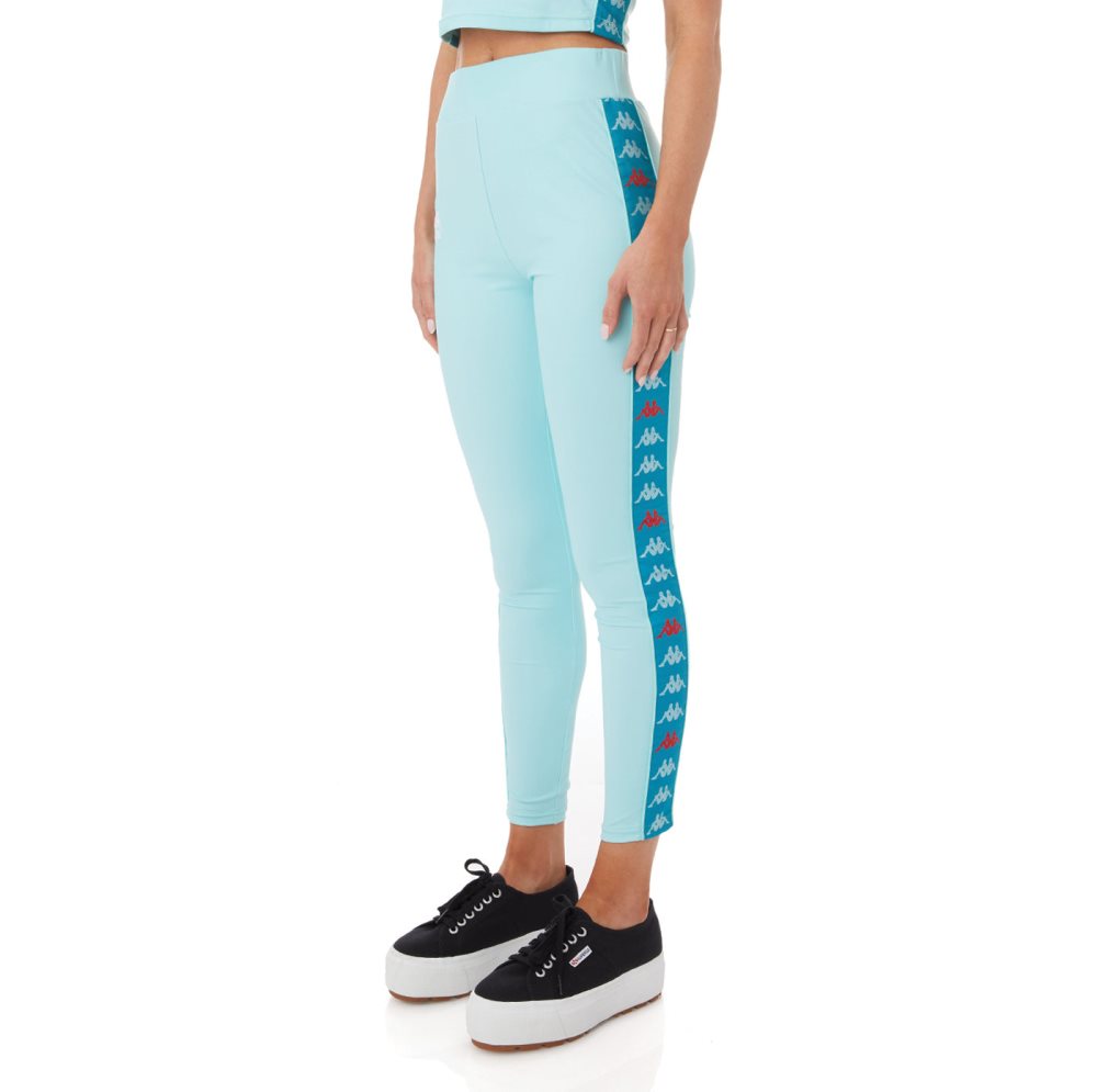 Kappa 222 Banda Bartes Leggings Peacock | NV9684251