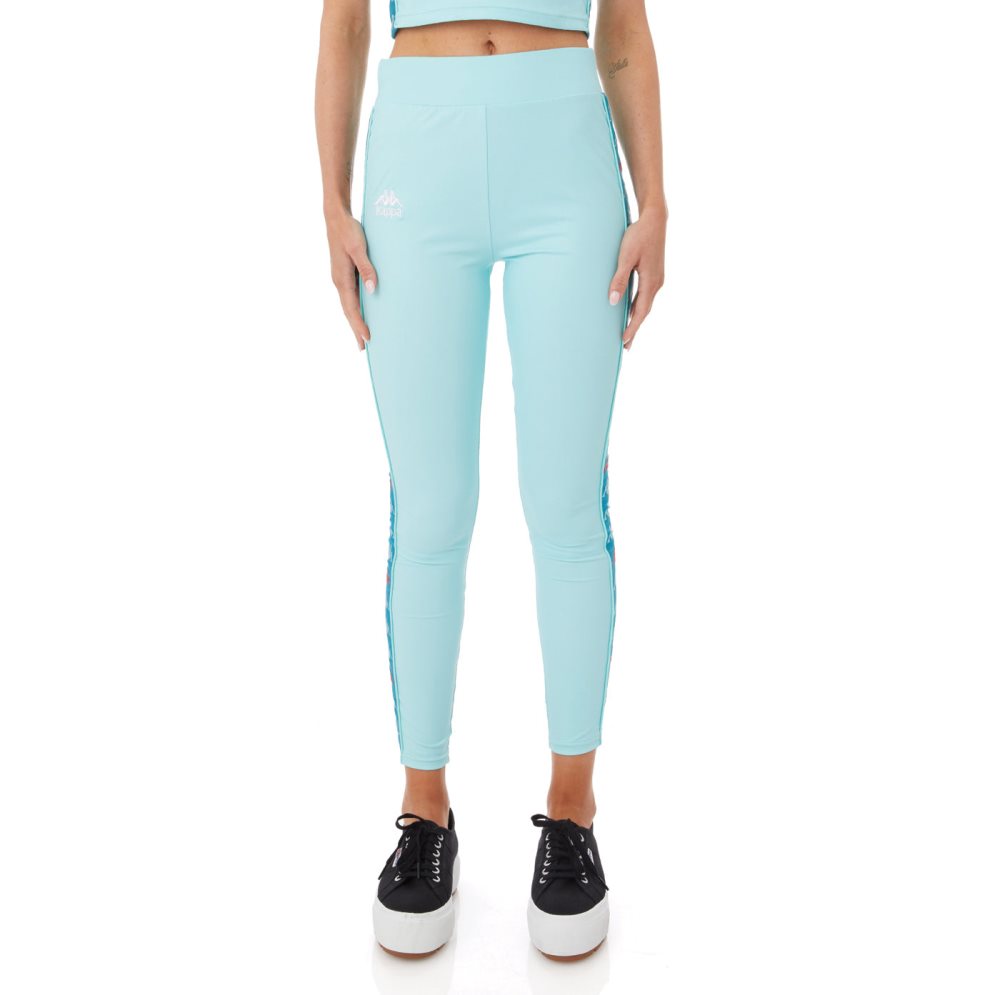 Kappa 222 Banda Bartes Leggings Peacock | NV9684251