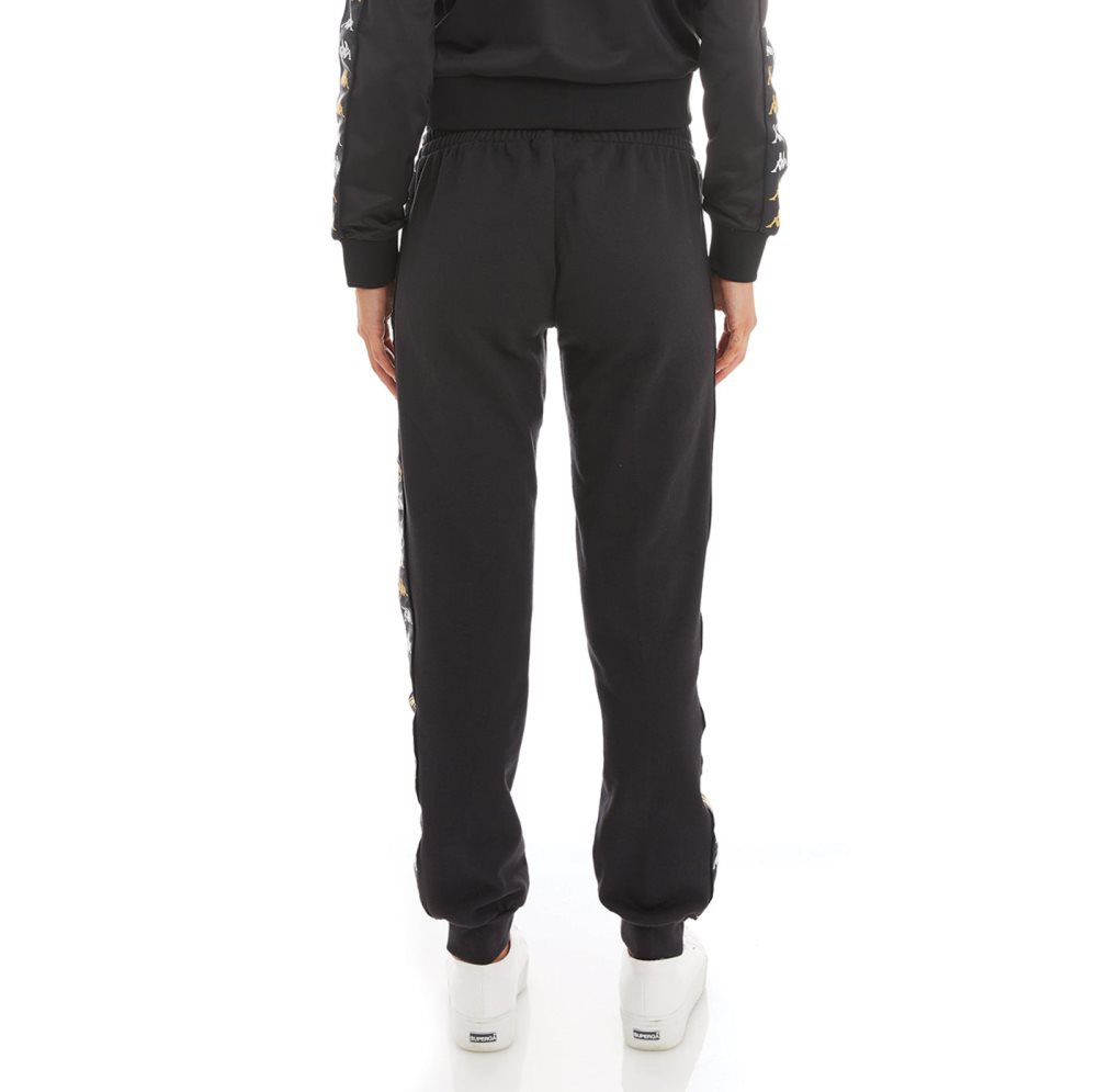 Kappa 222 Banda Beicegel Sweatpants Black | VO3548167