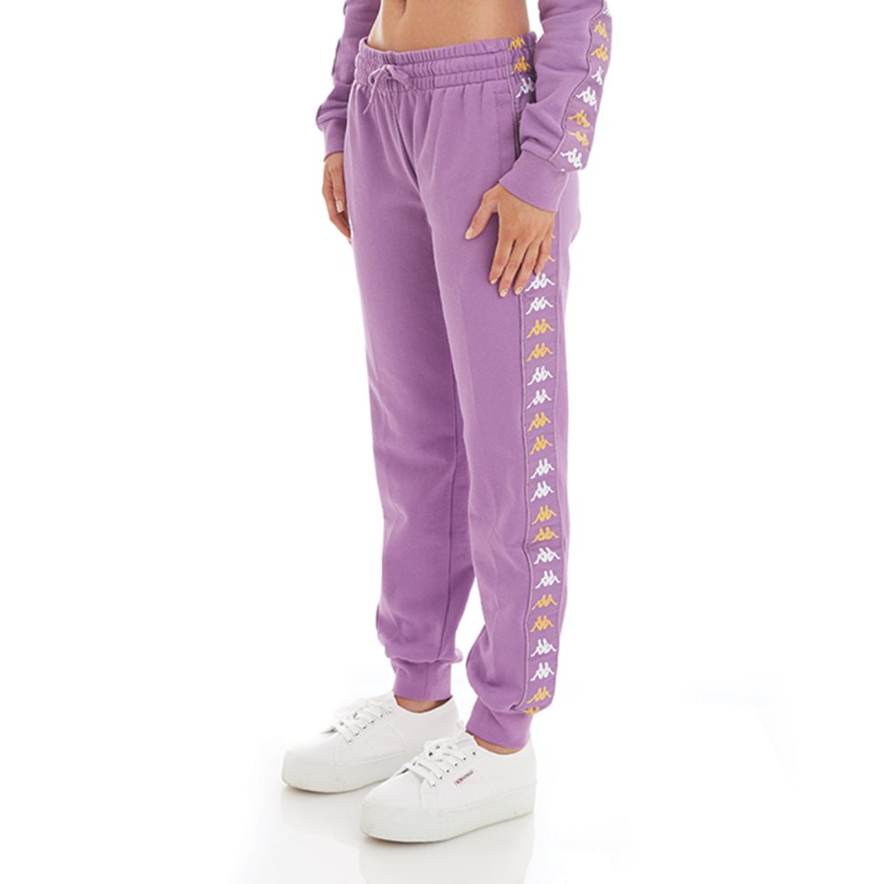 Kappa 222 Banda Beicegel Sweatpants Purple Lavender | IB1856342