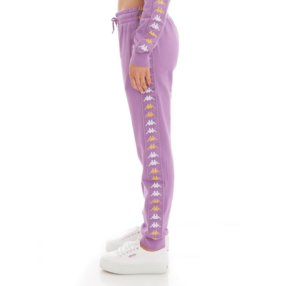 Kappa 222 Banda Beicegel Sweatpants Purple Lavender | IB1856342