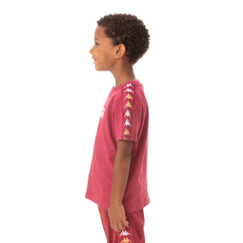Kappa 222 Banda Bendocin T Shirts Burgundy | VF6072458