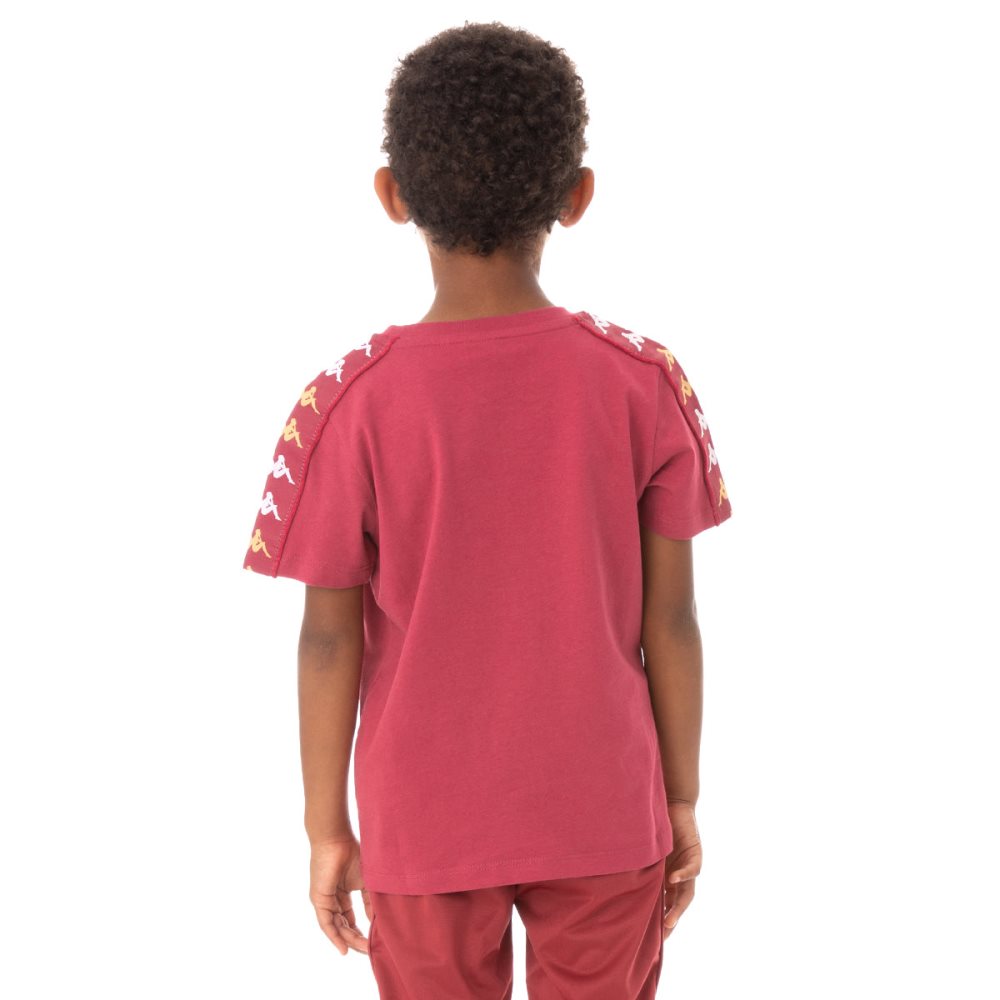 Kappa 222 Banda Bendocin T Shirts Burgundy | VF6072458