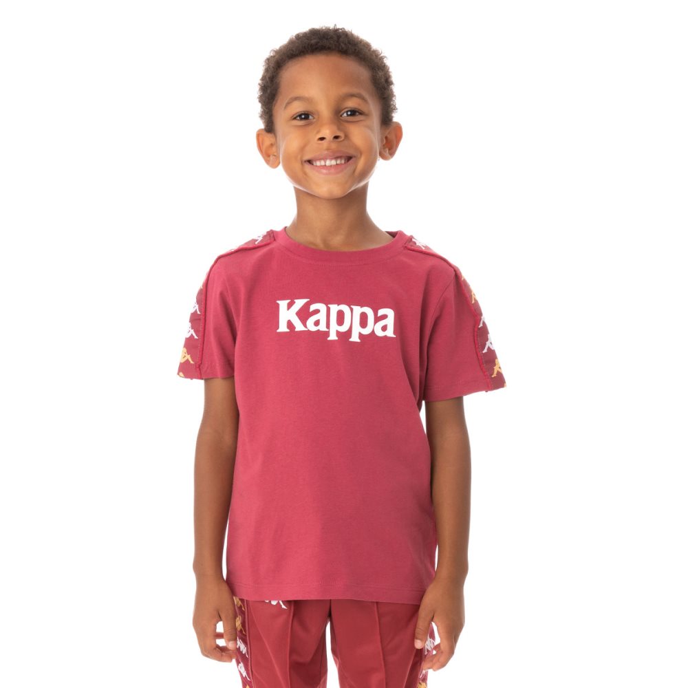 Kappa 222 Banda Bendocin T Shirts Burgundy | VF6072458