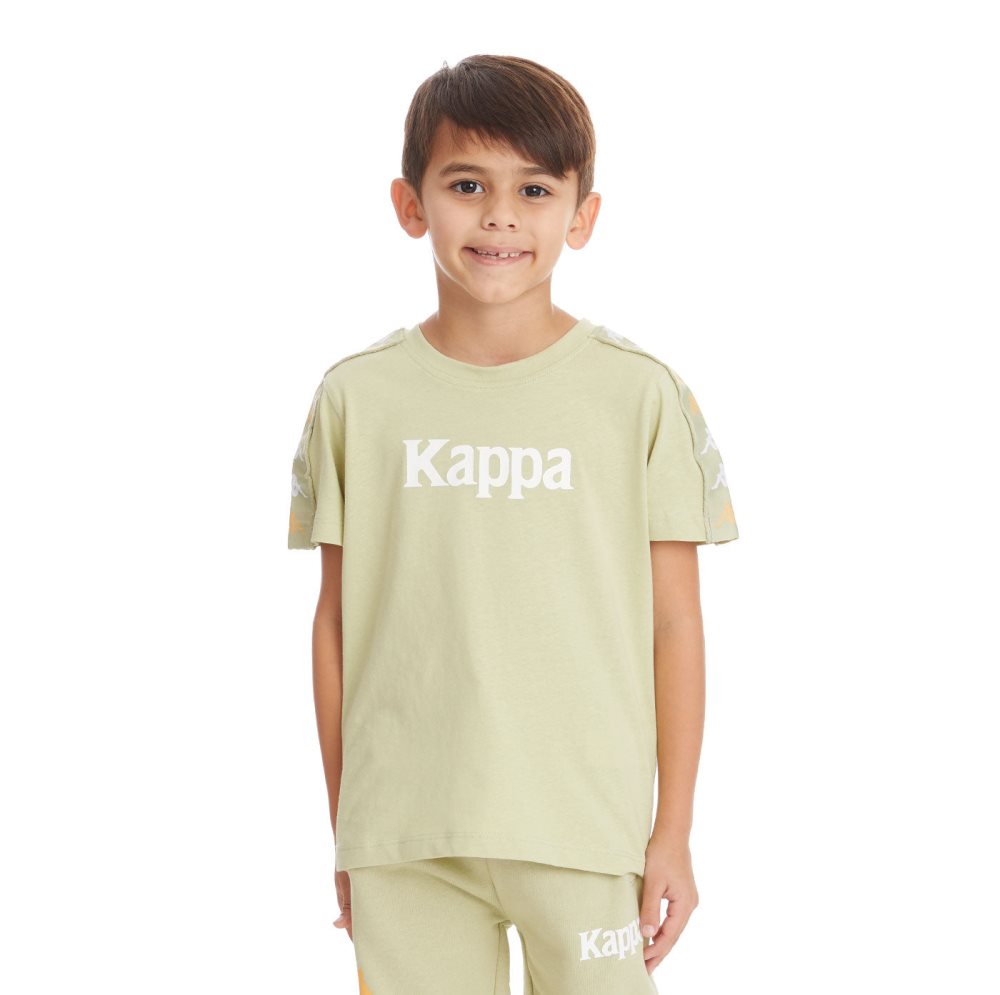 Kappa 222 Banda Bendocin T Shirts Green Olive | XF5378610