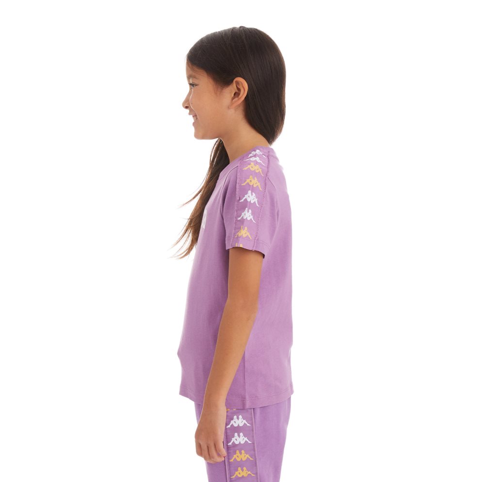 Kappa 222 Banda Bendocin T Shirts Purple Lavender | QT9163702