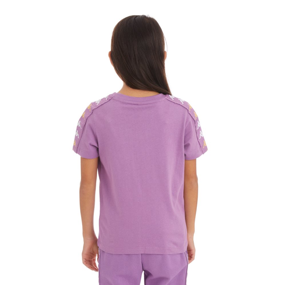 Kappa 222 Banda Bendocin T Shirts Purple Lavender | QT9163702