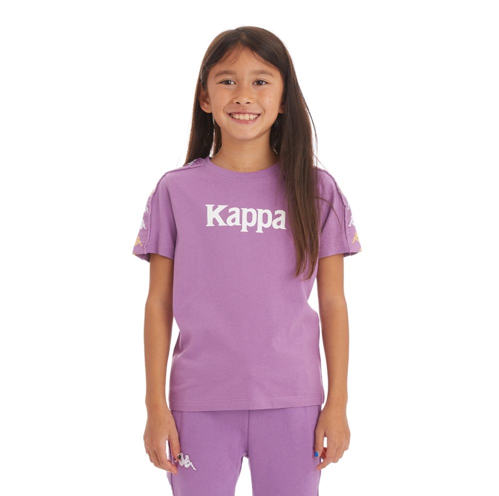 Kappa 222 Banda Bendocin T Shirts Purple Lavender | QT9163702
