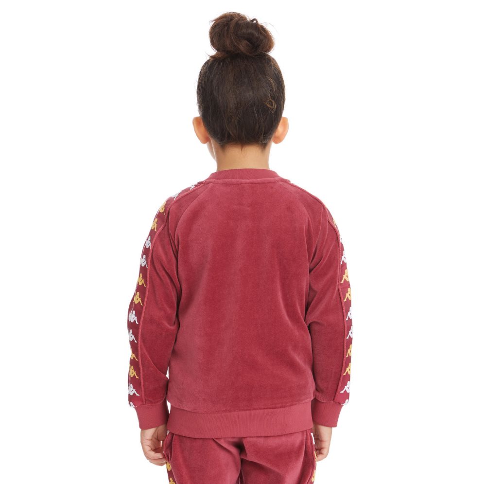 Kappa 222 Banda Benettin Jakcet Track Jackets Burgundy | OR6532810