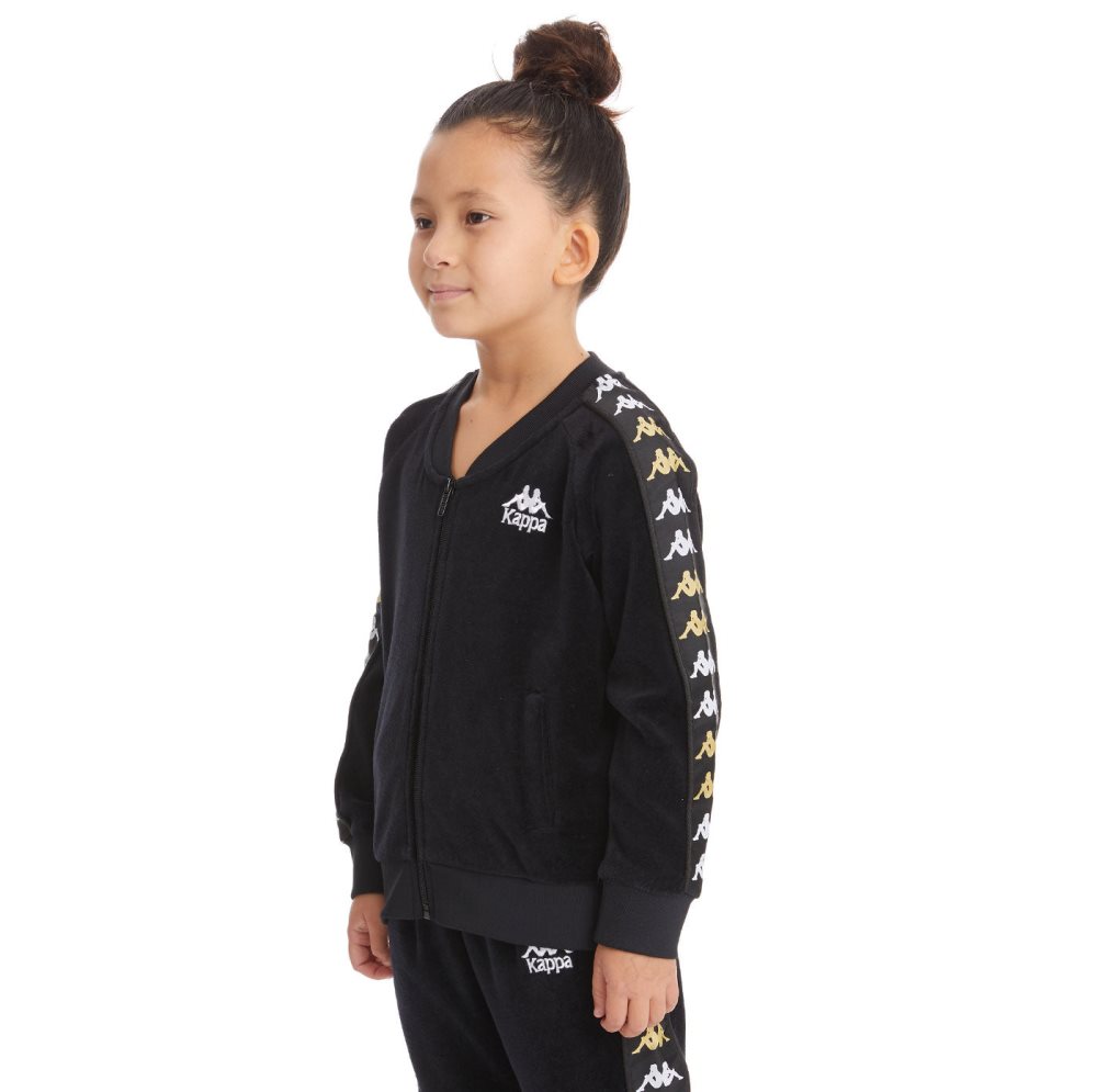 Kappa 222 Banda Benettin Track Jackets Black | YK3591840