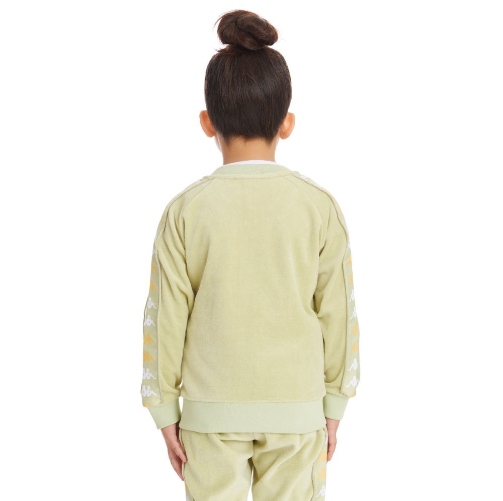 Kappa 222 Banda Benettin Track Jackets Green Olive | DL7245186