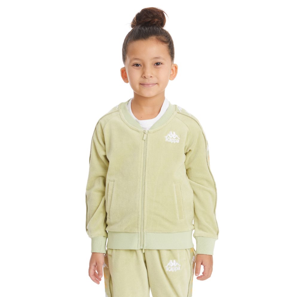 Kappa 222 Banda Benettin Track Jackets Green Olive | DL7245186