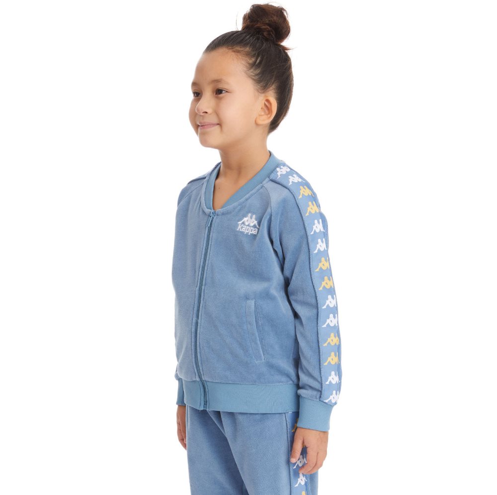 Kappa 222 Banda Benettin Track Jackets Light Blue | LT3271506