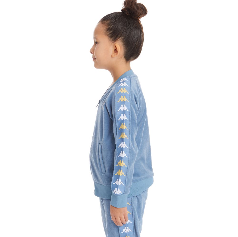 Kappa 222 Banda Benettin Track Jackets Light Blue | LT3271506