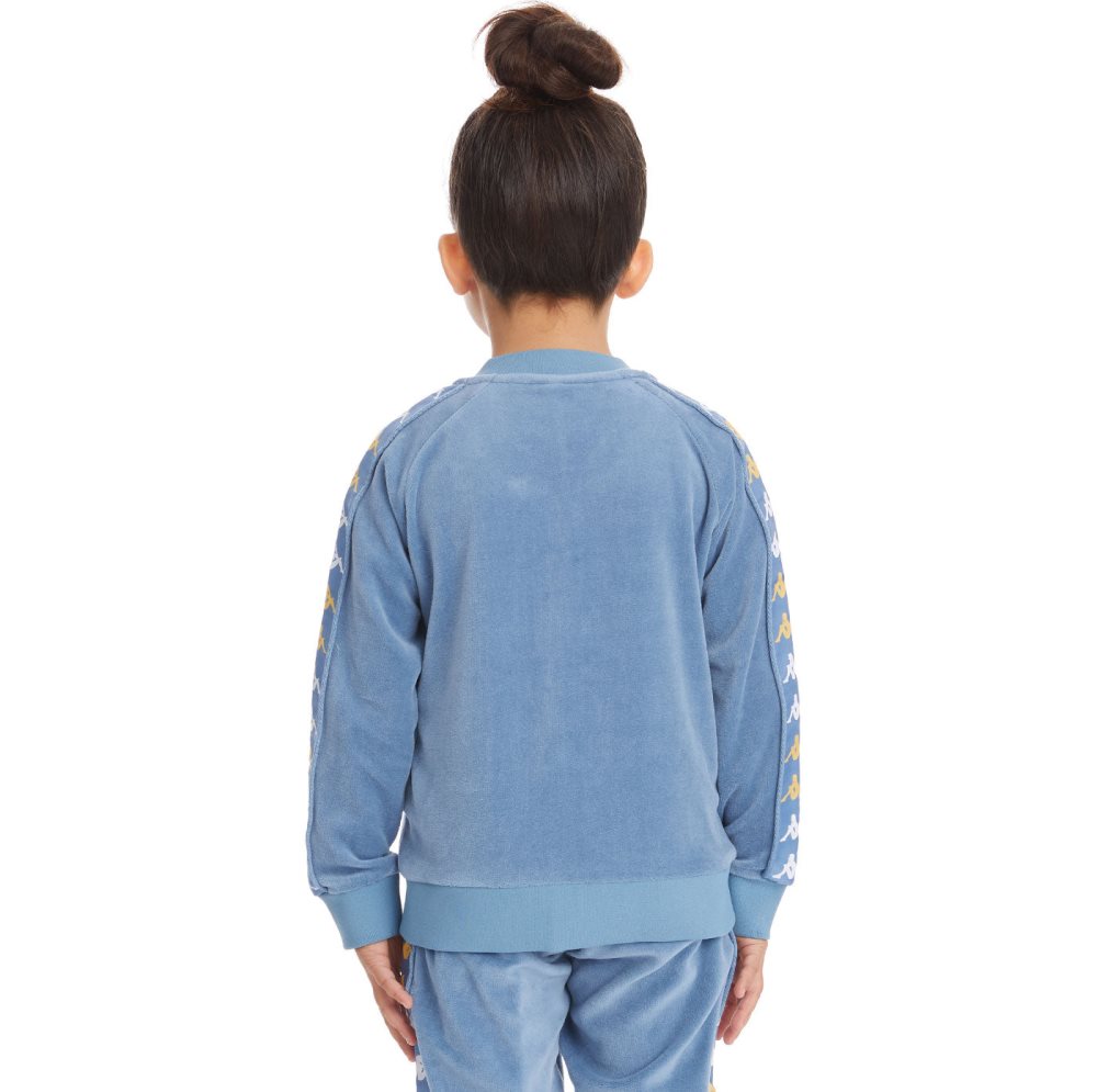 Kappa 222 Banda Benettin Track Jackets Light Blue | LT3271506