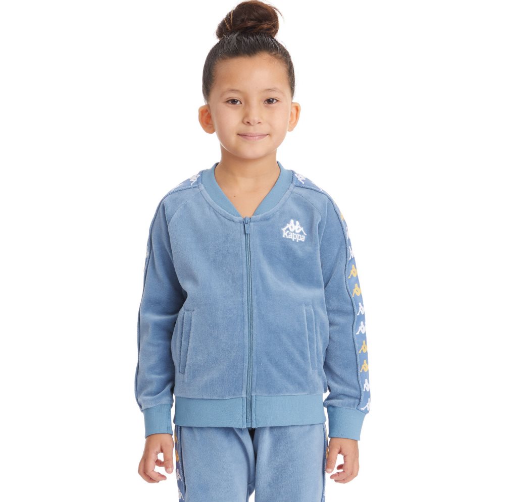 Kappa 222 Banda Benettin Track Jackets Light Blue | LT3271506