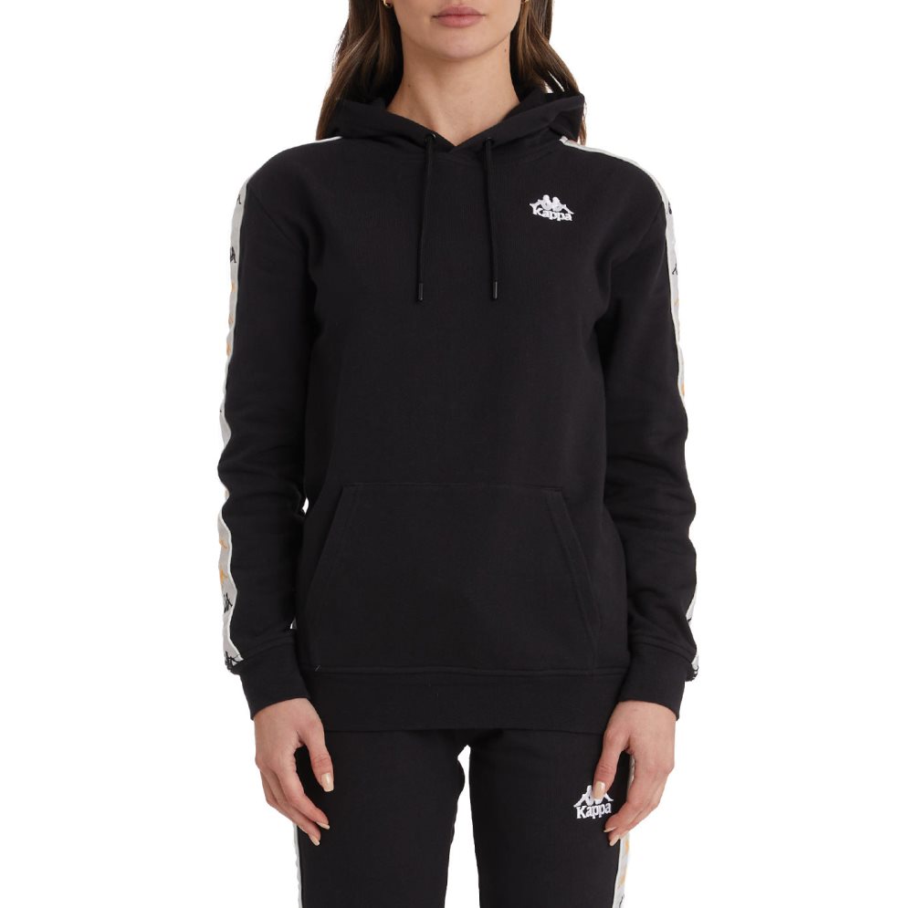Kappa 222 Banda Budy 4 Hoodie Black | BO8621507