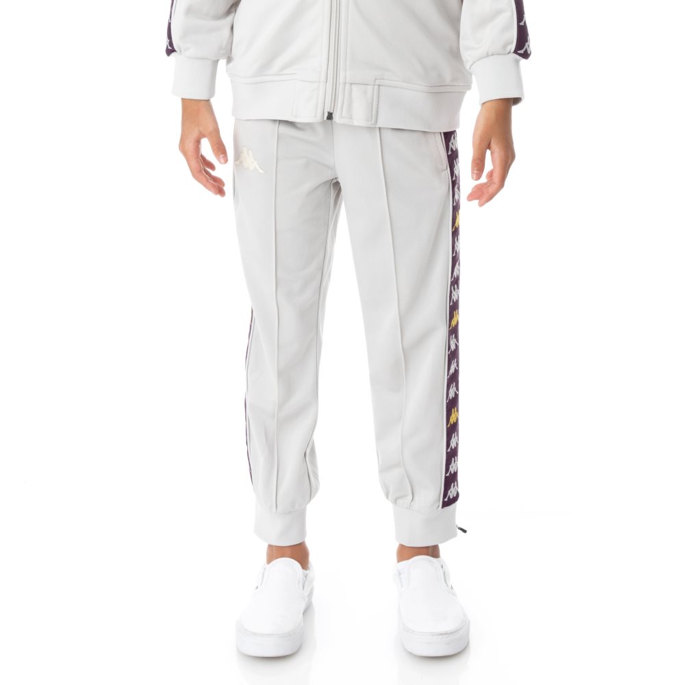 Kappa 222 Banda Deky Track Pants Grey Silver | BI1573869