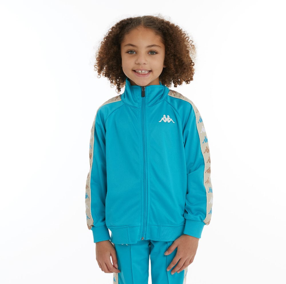 Kappa 222 Banda Dullo 2 Track Jackets Light Turquoise | IN6740951