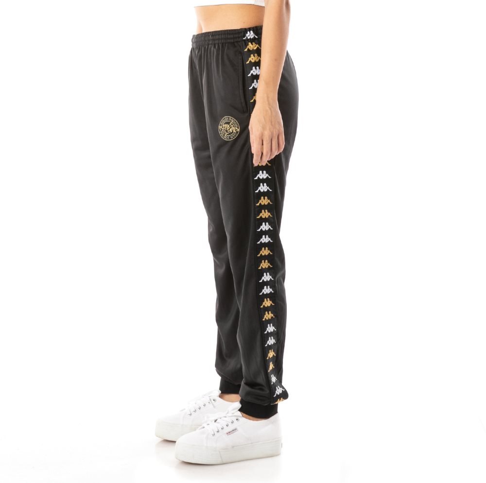 Kappa 222 Banda Flippers Fongel Track Pants Black | GC6435208