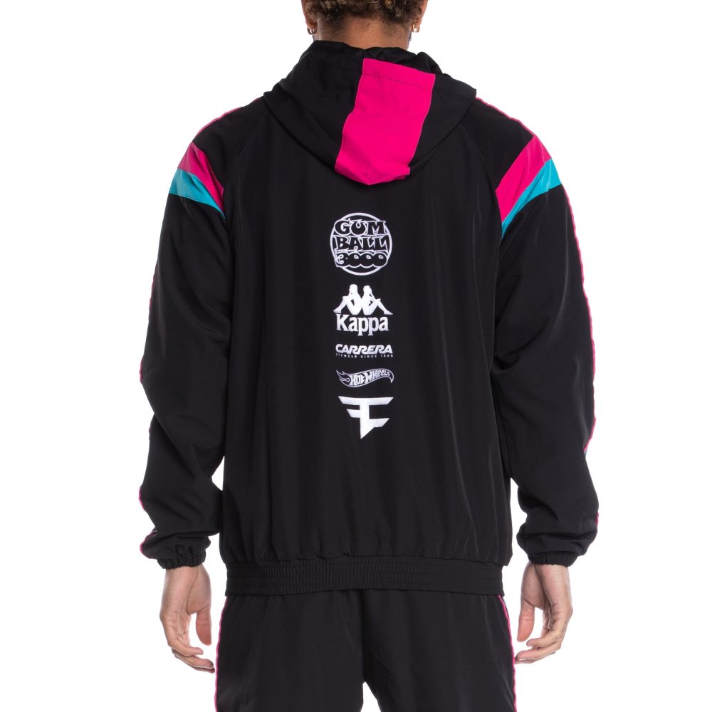 Kappa 222 Banda Gumball Glas Tour Hoodie Black | WX4870362